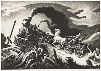 THOMAS HART BENTON (1889 - 1975) Wreck of the Ol'97.                                                                                             